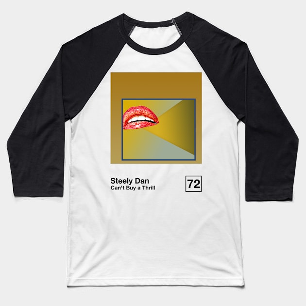 Can't Buy A Thrill / Minimalist Graphic Artwork Design Baseball T-Shirt by saudade